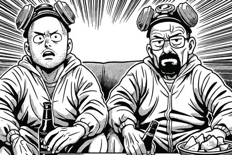 日本搞笑漫画风格插画 的效果示例图