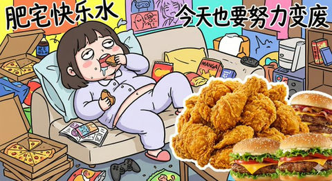 互联网沙雕风格插画 的效果示例图
