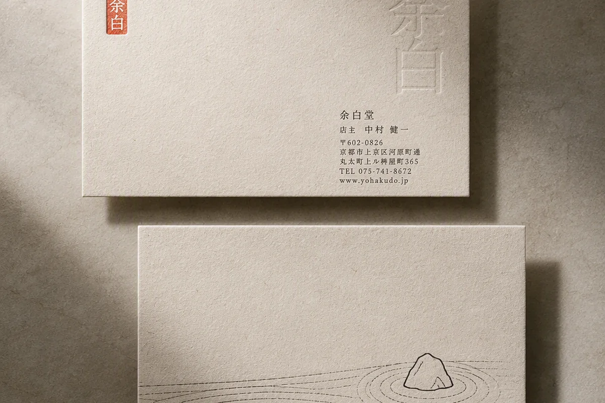 日式极简名片设计 的效果示例图