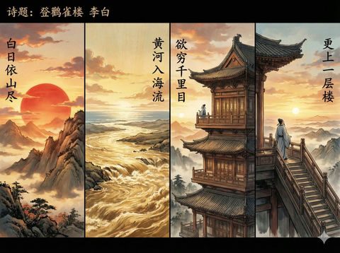 登鹳雀楼 的效果示例图