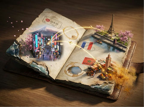 护照幻境冒险地图 的效果示例图