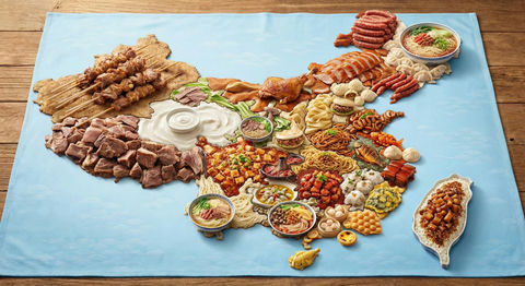 中国每个城市标志性美食 的效果示例图