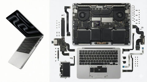 MacBook Pro 笔记本电脑拆解 的效果示例图
