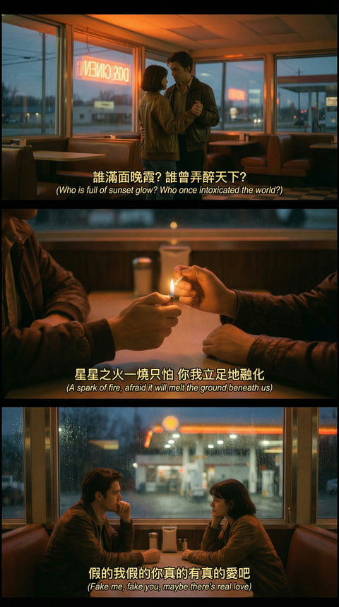 根据歌词生成电影般的图像 的效果示例图
