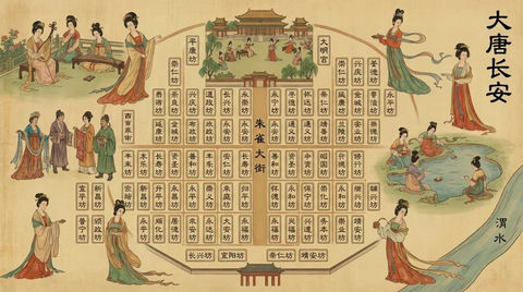 大唐长安插画 的效果示例图