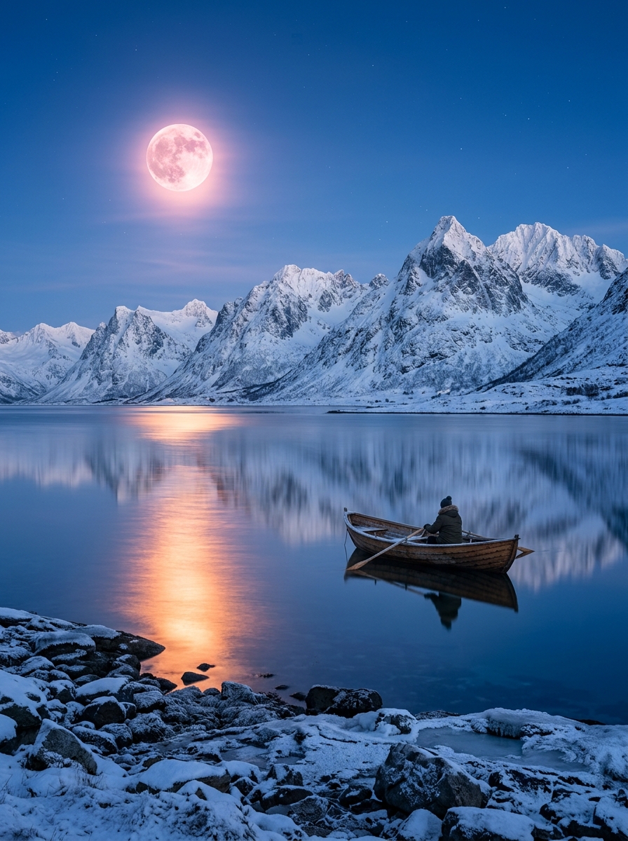 宁静的北极风景 的效果示例图