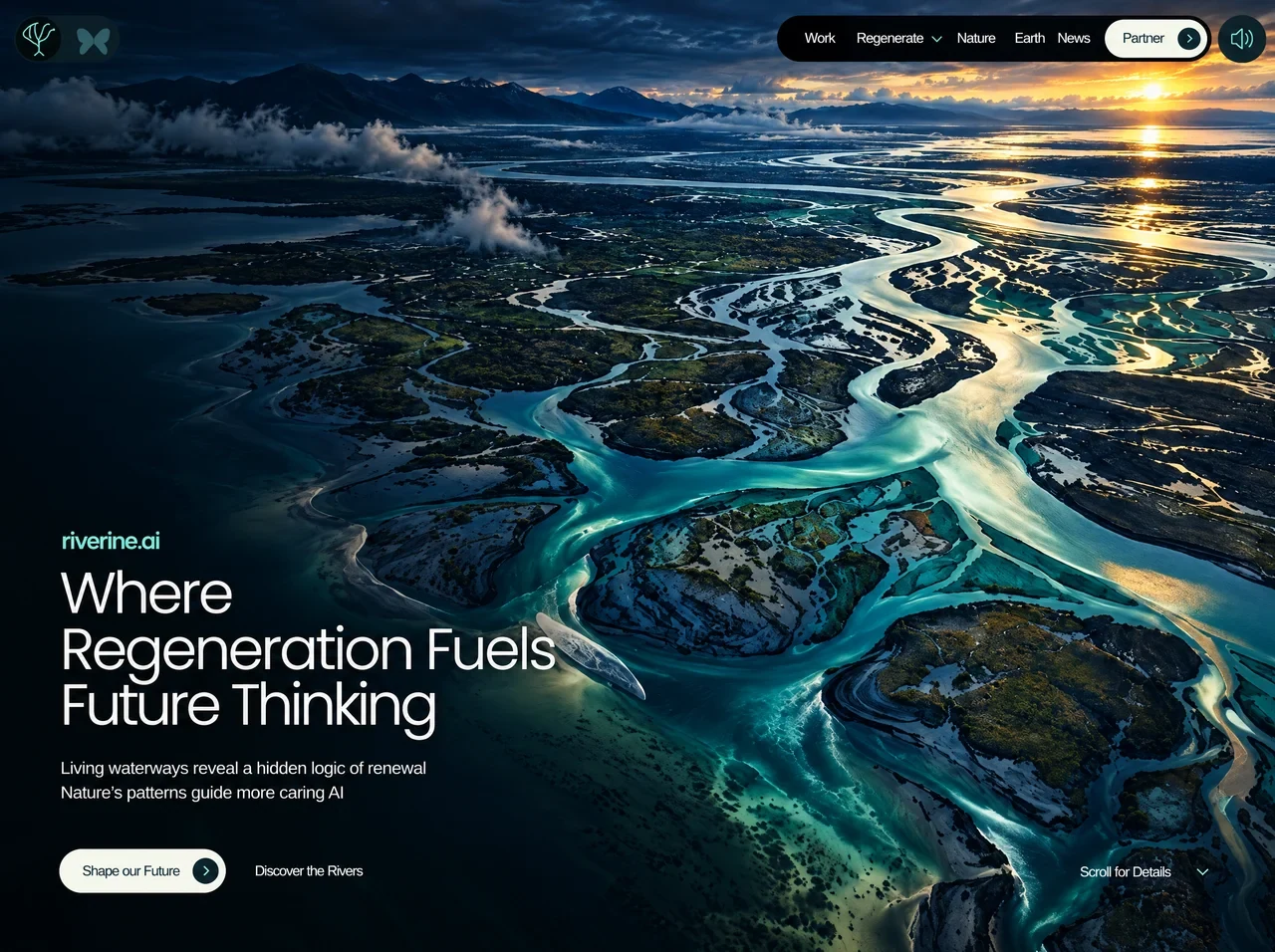 江流科技品牌首屏 的效果示例图