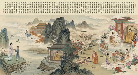 长文本古诗画画 的效果示例图