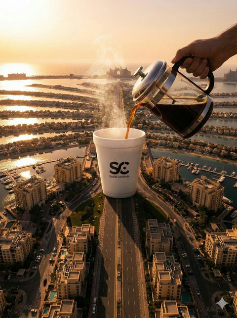 棕榈巨杯咖啡倾 的效果示例图