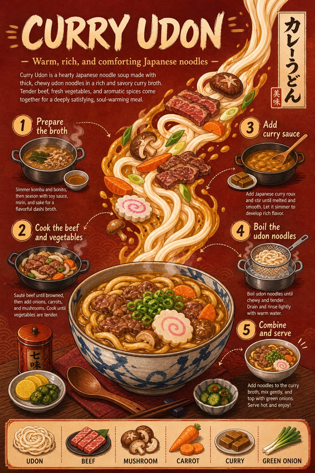 创建一个关于 **日本 的垂直插图食品信息图表海报 的效果示例图