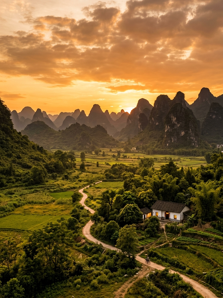 令人惊叹的喀斯特全景 的效果示例图