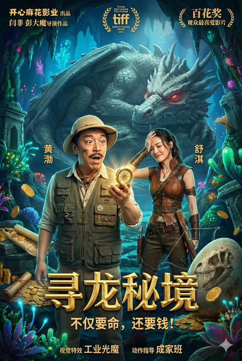 奇幻冒险喜剧海报-寻龙秘境 的效果示例图
