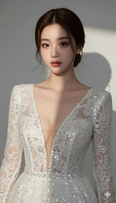 超精细逼真的美丽女人肖像 的效果示例图