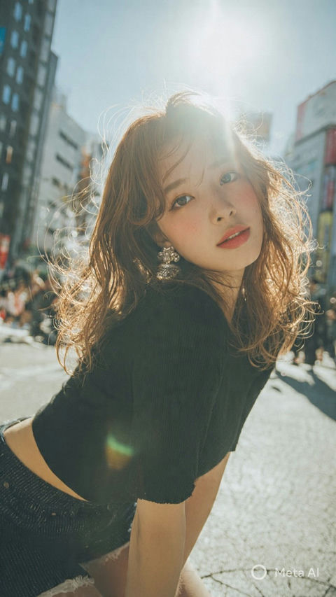 一位年轻的日本美女模特 的效果示例图