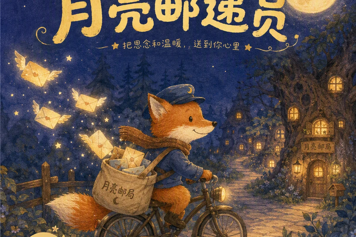 儿童绘本封面插画 的效果示例图