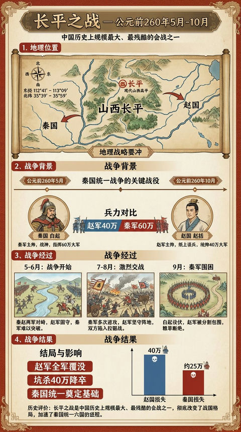 长平之战信息图 的效果示例图