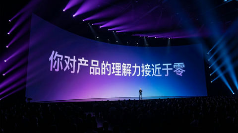 根据文字生成发布会现场图片 的效果示例图