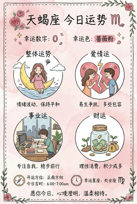 星座运势卡 的效果示例图