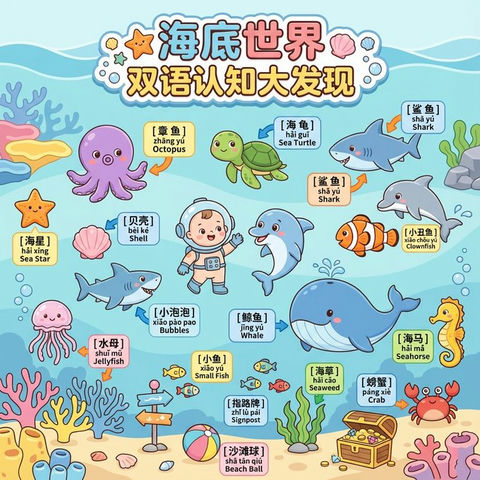 双语认知大发现-海底世界 的效果示例图