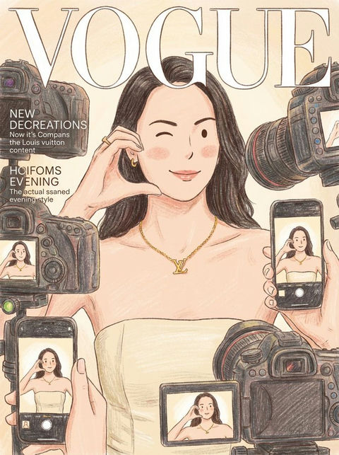 杂志配有儿童绘画作品 的效果示例图