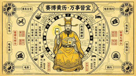 赛博黄历 的效果示例图