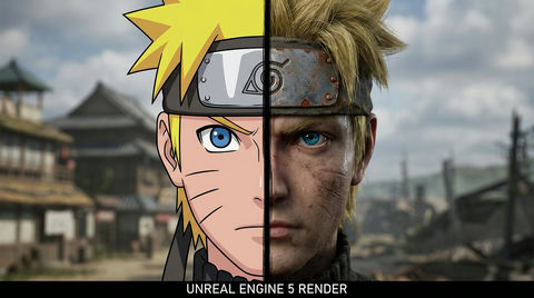 动漫与现实分割肖像 的效果示例图