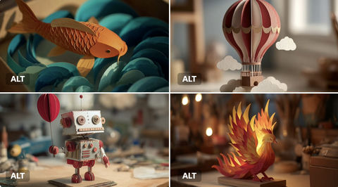 3D纸艺作品 的效果示例图