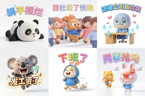 3D表情包 的效果示例图