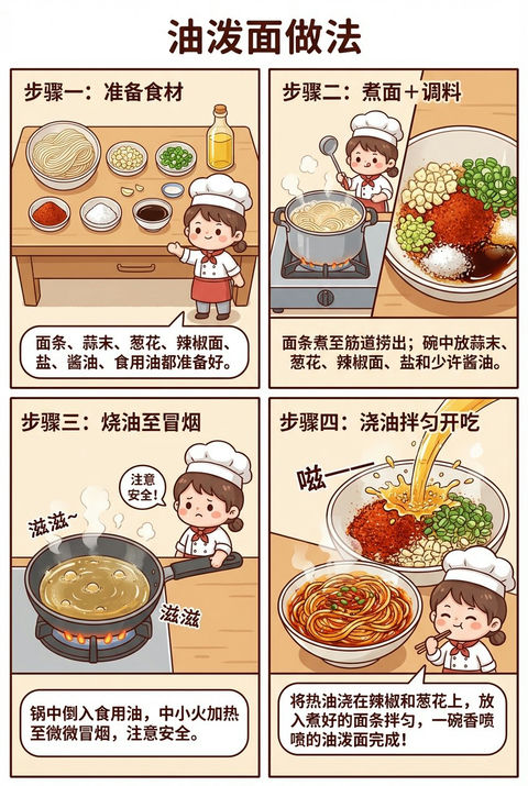 油泼面宫格漫画图 的效果示例图