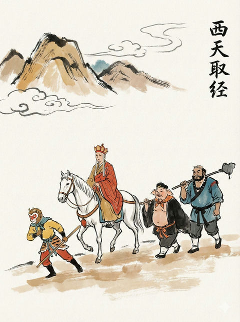 新中式水墨绘本 的效果示例图