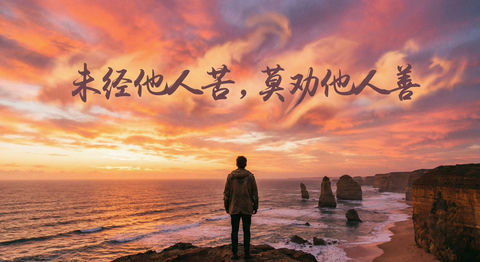 未经他人苦莫劝他人善 的效果示例图
