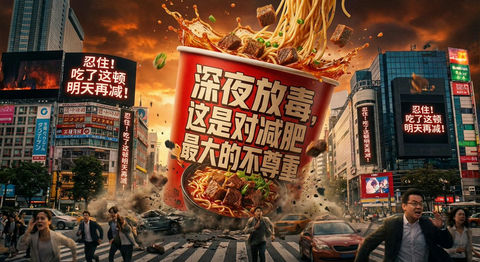 深夜放毒是对减肥最大的不尊重 的效果示例图