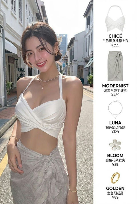 一键OOTD 的效果示例图
