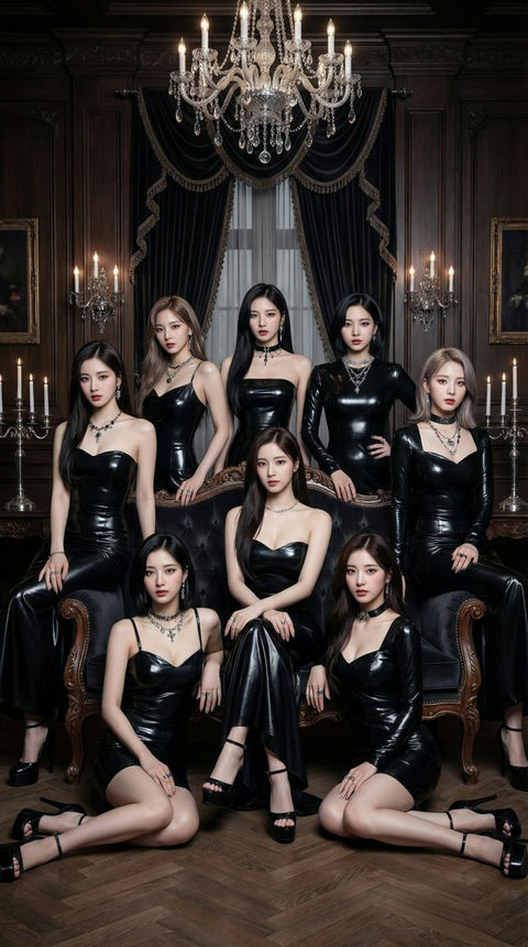 韩国女团TWICE豪华团体肖像 的效果示例图