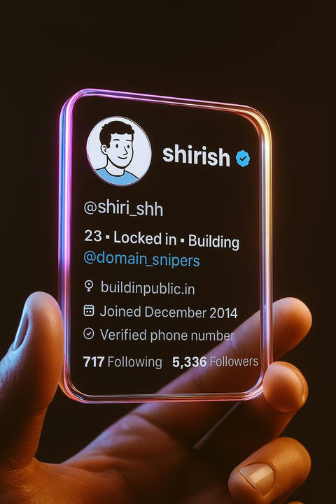 创建3D推特个人资料卡片 的效果示例图