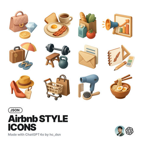Airbnb风格的图标 的效果示例图